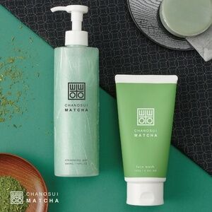 Japanese Matcha Face Cleanser Set 2pc CHANOSUI Cleansing Gel + Foam Wash